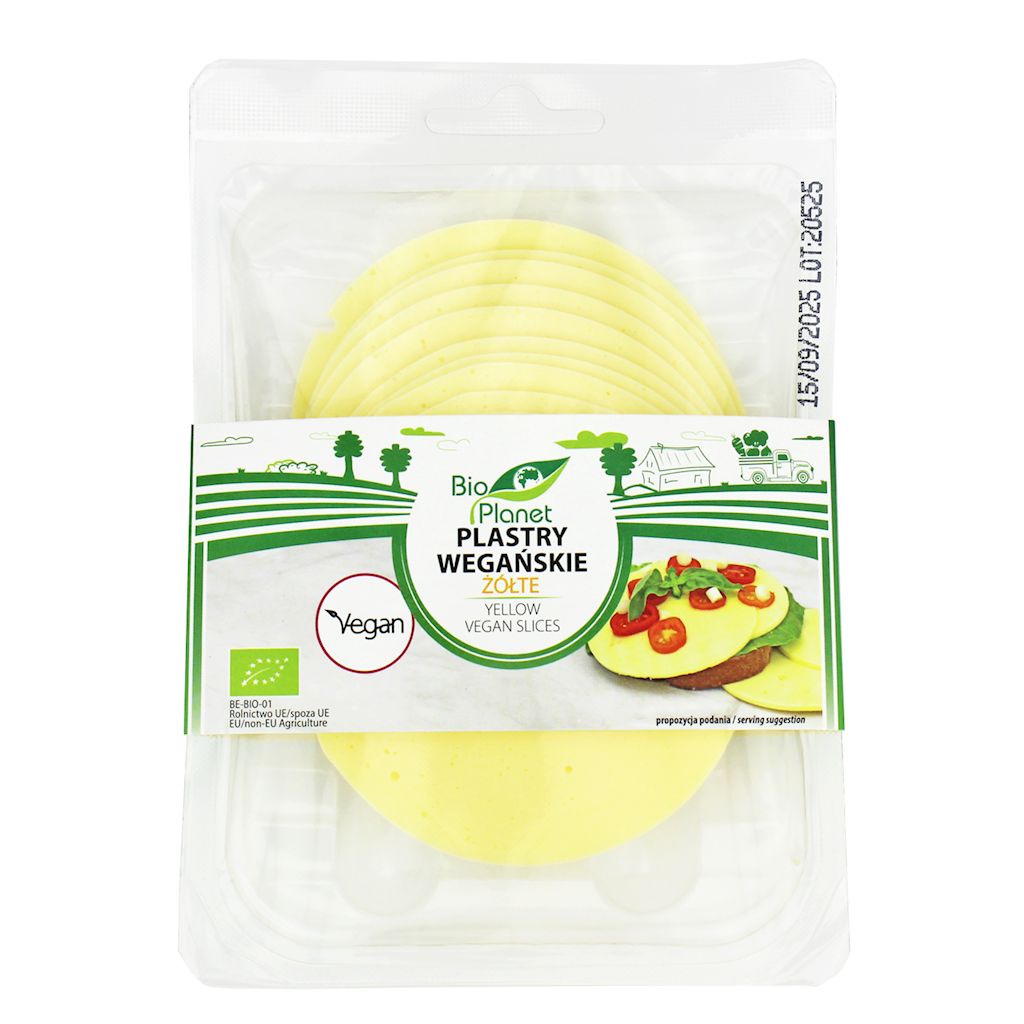 PLASTRY WEGAŃSKIE ŻÓŁTE BIO 160 g - BIO PLANET