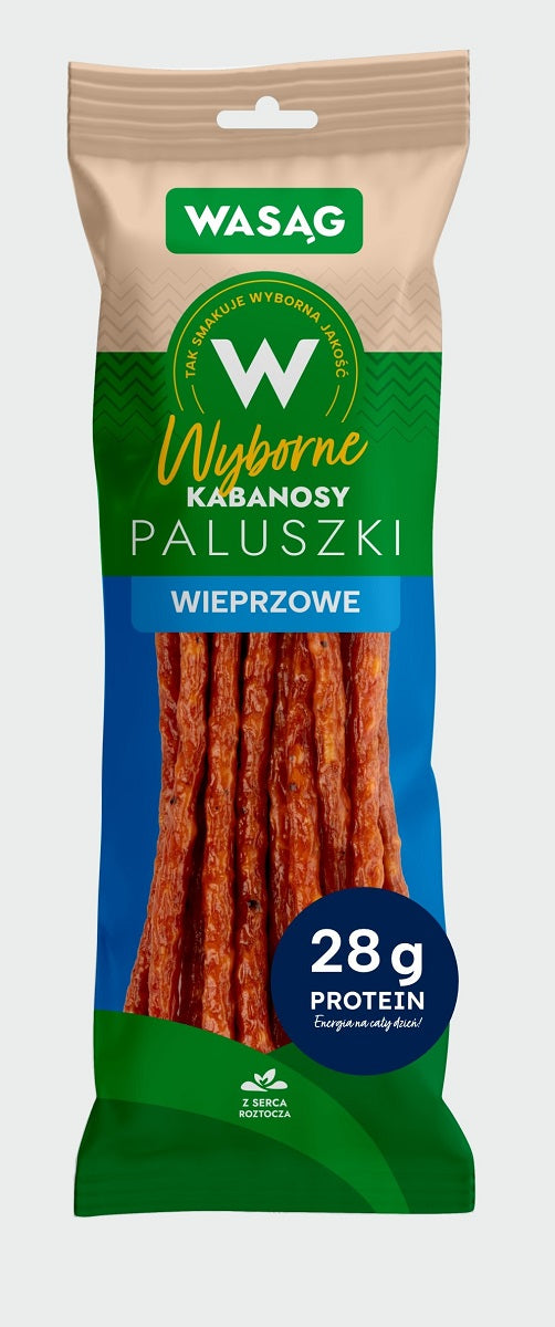 KABANOSY BIO 90 g - WASĄG (Z PÓŁKI)