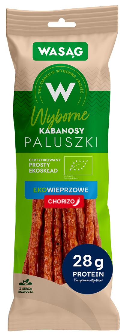 KABANOSY CHORIZO BIO 90 g - WASĄG (Z PÓŁKI)