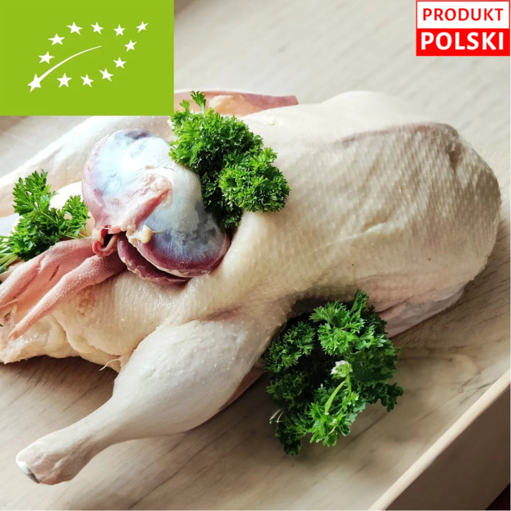 Świeża tuszka gęsi pastwiskowej EKO ok. 6 kg