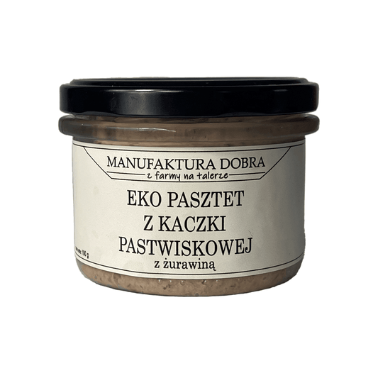 EKO Pasztet z Kaczki Pastwiskowej z żurawiną 190 g